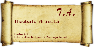 Theobald Ariella névjegykártya